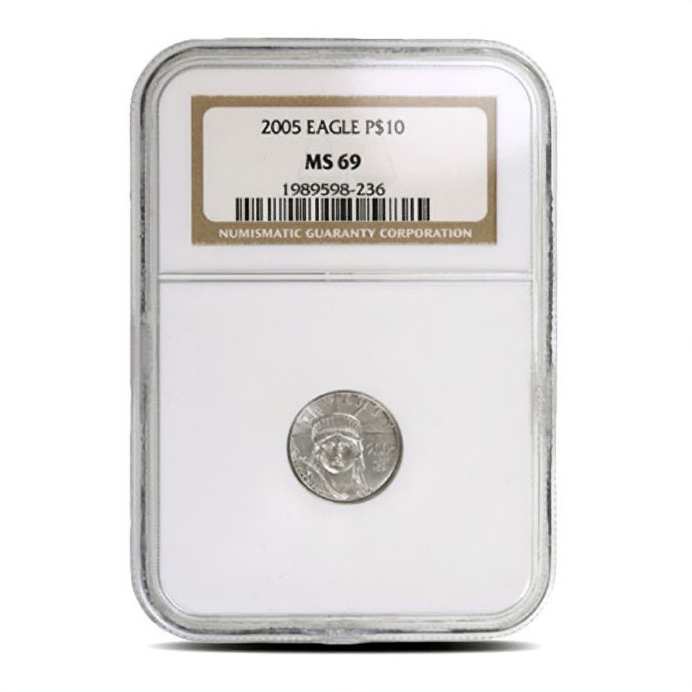 1/10 oz American Platinum Eagle Coin NGC MS69 (Random Year) Thumbnail 0 Thumbnail 1 Thumbnail 2