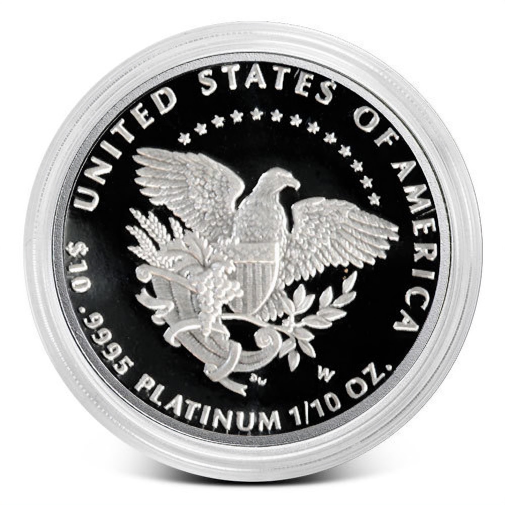 1/10 oz Proof American Platinum Eagle Coin (Random Year, Box + CoA)