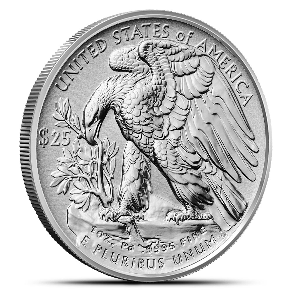 2025-W 1 oz Reverse Proof American Palladium Eagle Coin (Box + CoA)