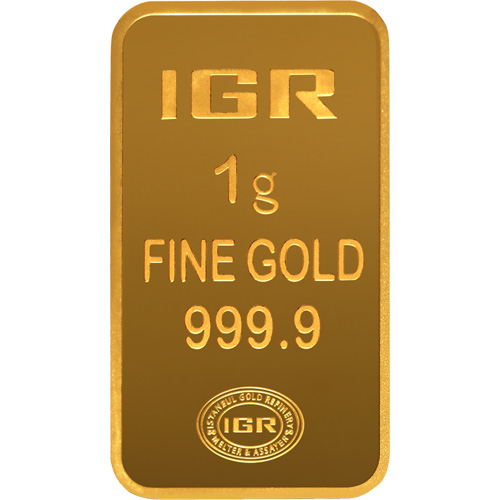 1 Gram Istanbul Gold Refinery Gold Bar (New w/ Assay)