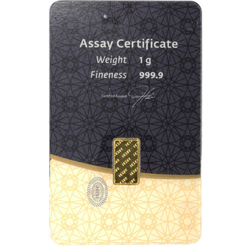 1 Gram Istanbul Gold Refinery Gold Bar (New w/ Assay)