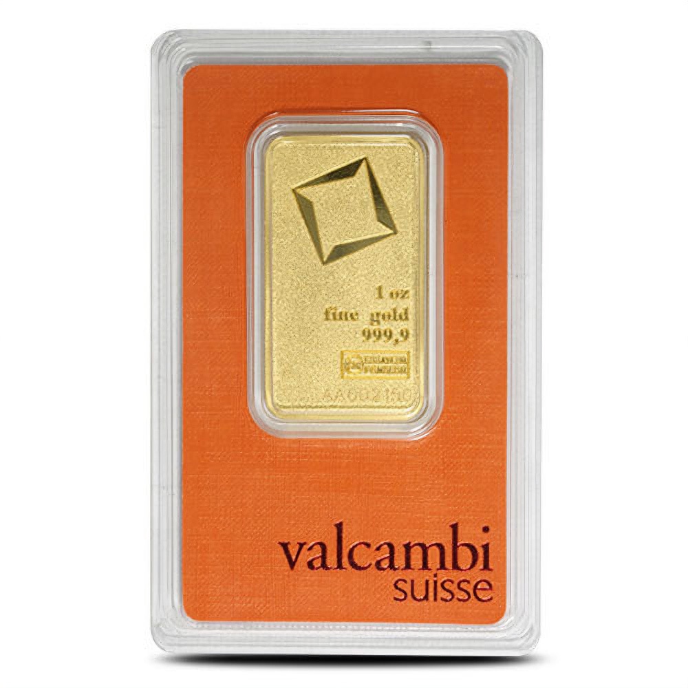 1 oz Valcambi Matte Gold Bar (New w/ Assay)