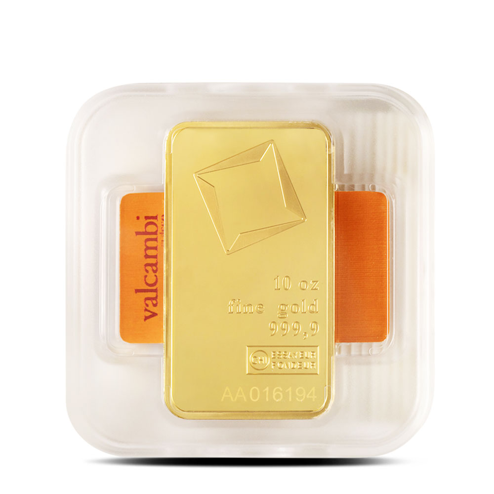 10 oz Gold Bar (Varied Condition, Any Mint)