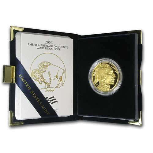 1 oz Proof American Gold Buffalo Coin (Random Year, Box + CoA)