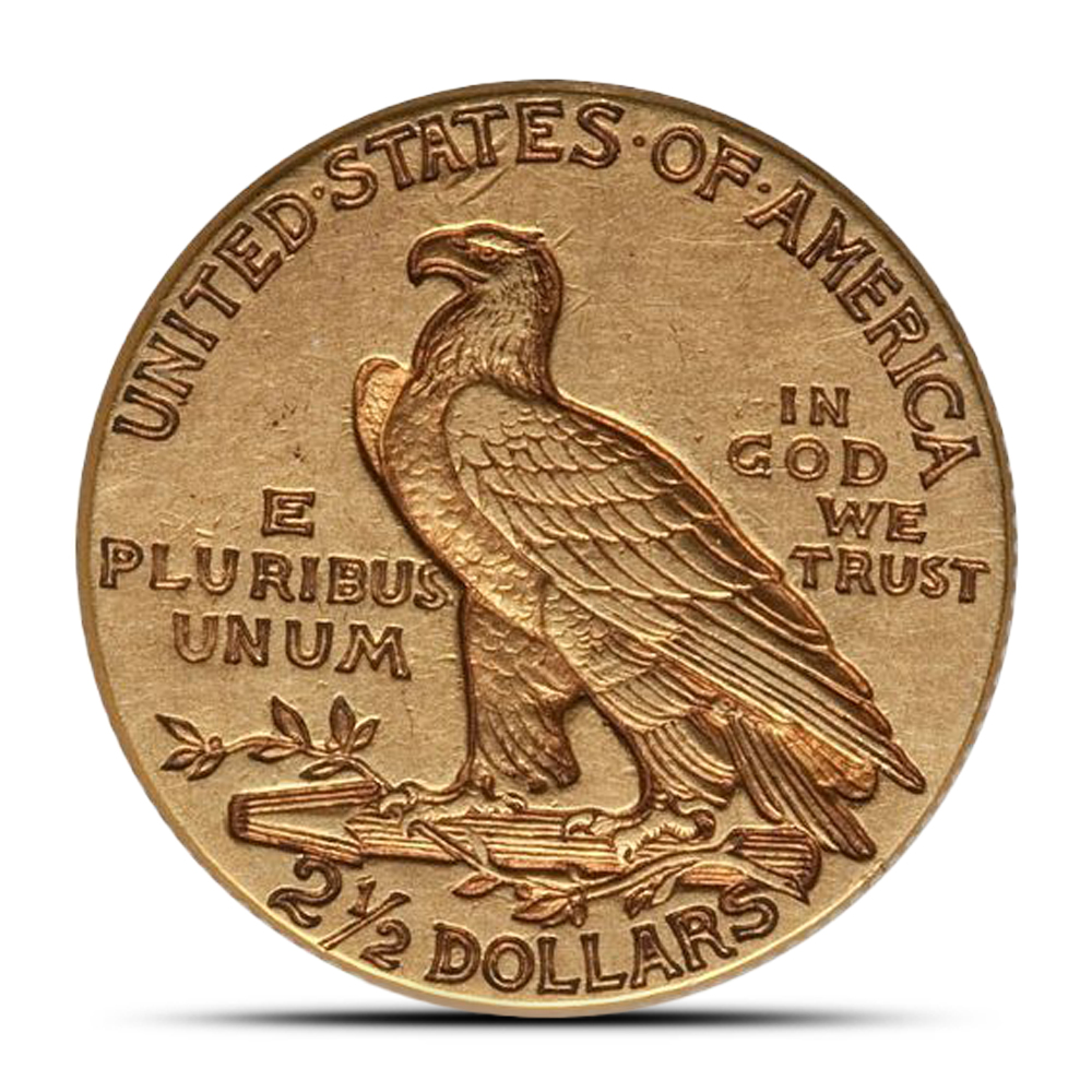 Pre-33 $2.50 Indian Gold Quarter Eagle Coin (VF)
