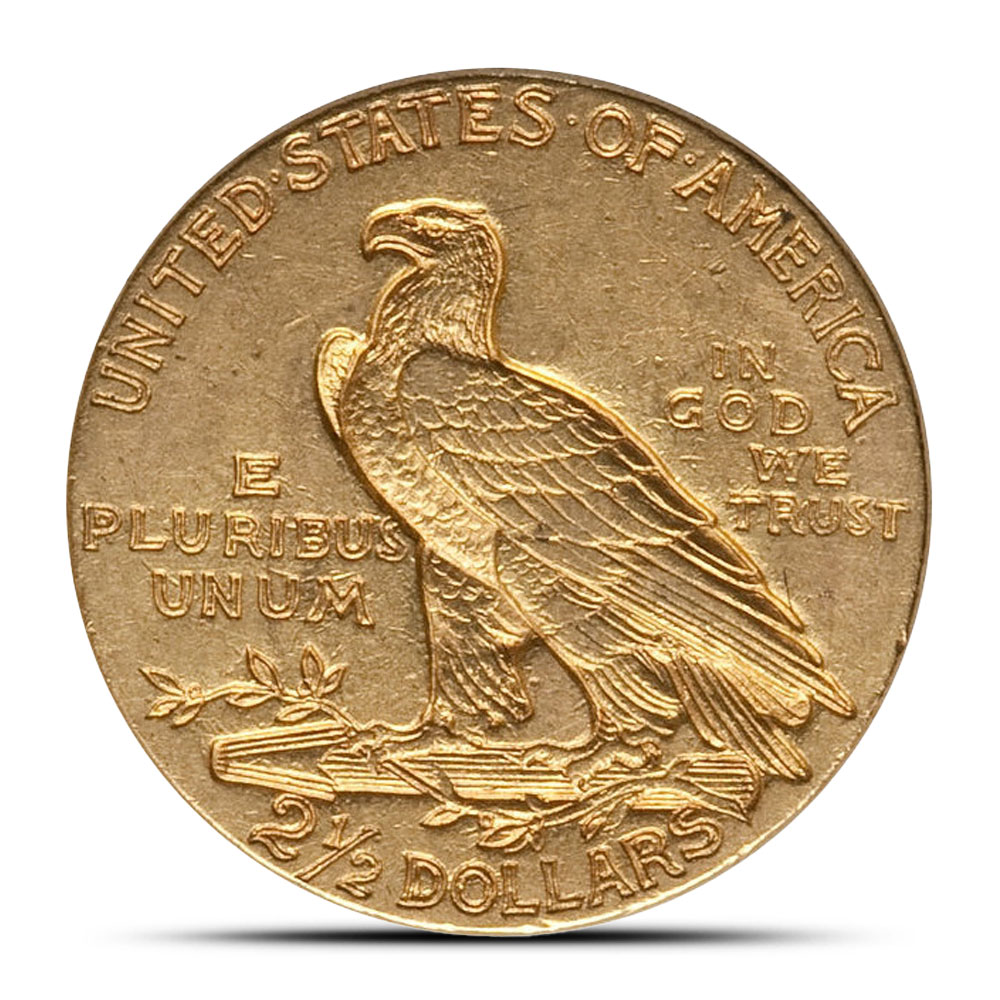 Pre-33 $2.50 Indian Gold Quarter Eagle Coin (XF)