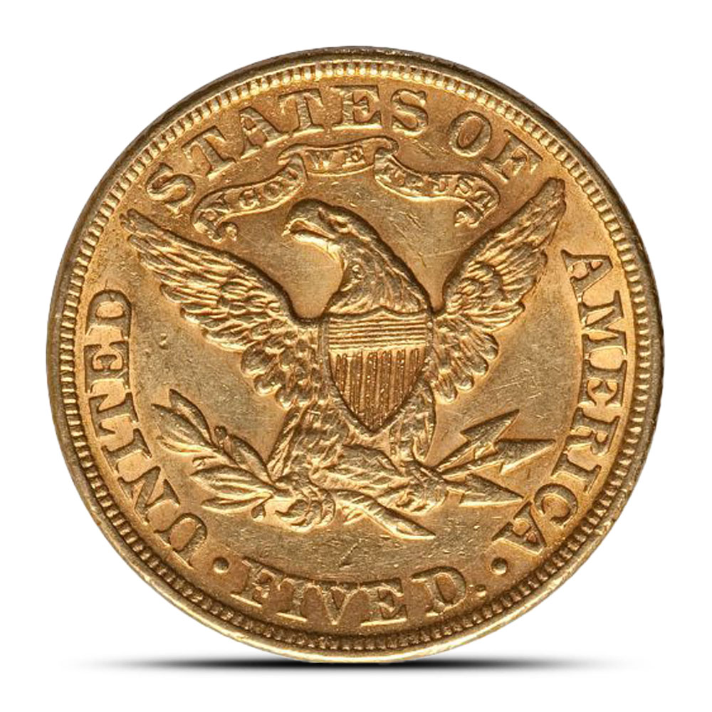 Pre-33 $5 Liberty Gold Half Eagle Coin (XF)