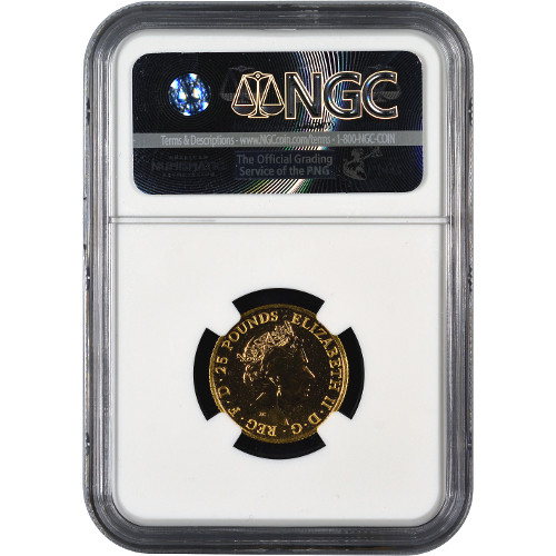 2016 1/4 oz British Gold Queen’s Beast Lion Coin NGC MS70