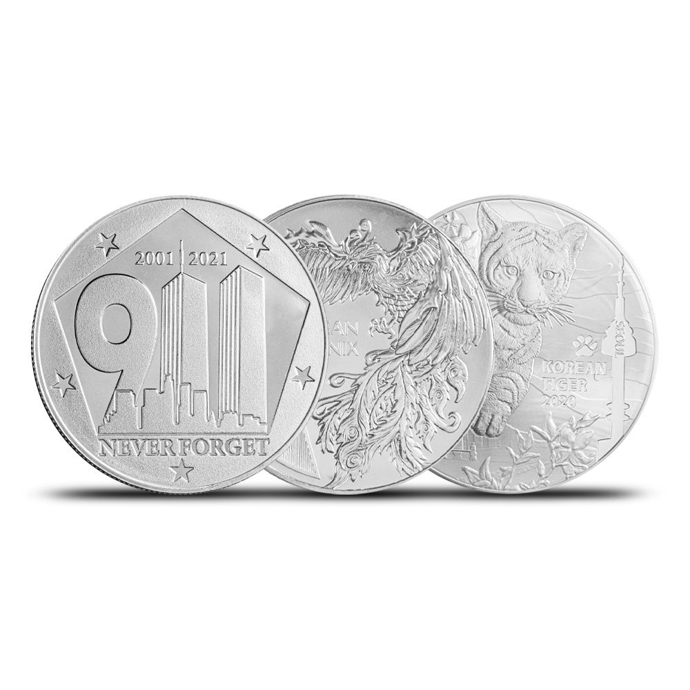 1 oz Silver Medal (Any Mint, Varied Design)