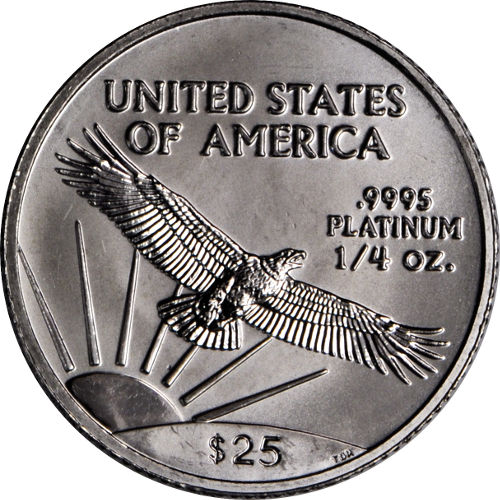 1/4 oz American Platinum Eagle Coin (Random Year, BU)