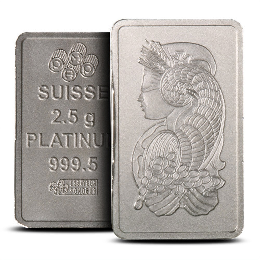 2.5 Gram Platinum Bar (Varied Condition, Any Mint)