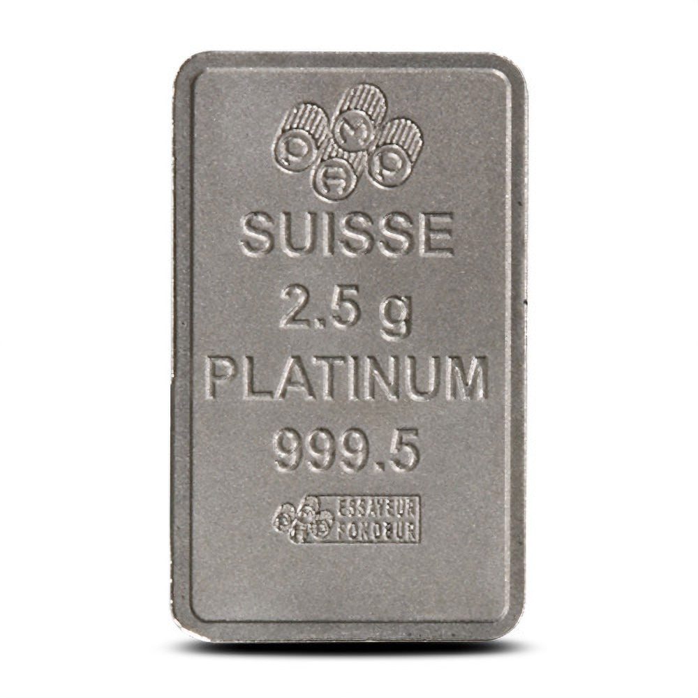 2.5 Gram Platinum Bar (Varied Condition, Any Mint)