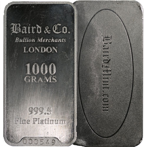 1 Kilo Platinum Bar (Varied Condition, Any Mint)